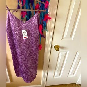 cute purple summer slip dress light and airy🥰